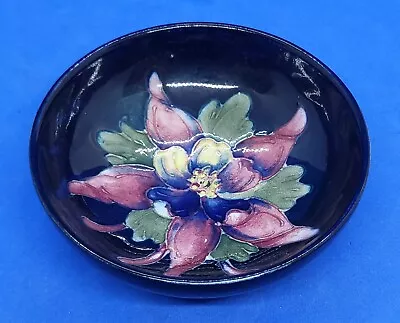 Buy Moorcroft Vintage Art Deco Antique Purple Flower Pin Dish / Bowl • 55£