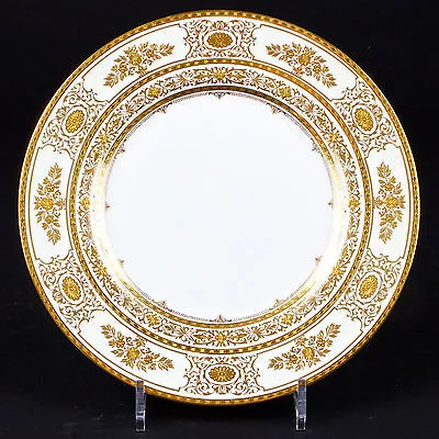 Buy Single Minton Argyle Gold Dinner Plate,  Gold Encrusted,gilt,gilded, Tiffany • 192.10£