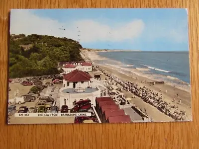 Buy Branksome Chine Postcard Sea Front 1964 Cars Beach People Buildings Poole Dorset • 2.50£