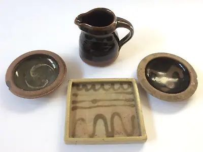 Buy 3 Early Typical Bernard Leach St.ives Pottery Items & A Similar Dish _view Well! • 220£