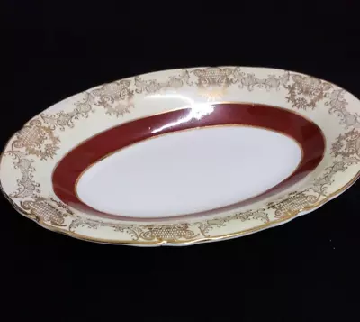 Buy Vintage Porcelain Midwinter  Burslem Oval Plate Serving Snack Dish • 2.99£