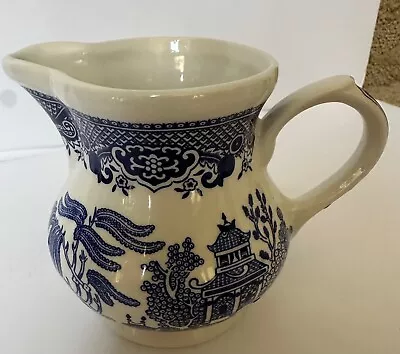 Buy Churchill Blue Willow Creamer Made In Staffordshire England • 7.59£