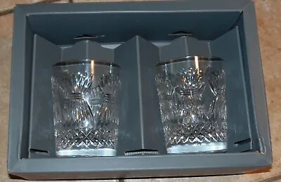 Buy Waterford Millennium 2 Toasting Double Old Fashioned Glasses In Box Excellent • 90.13£