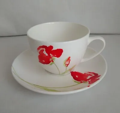 Buy Aynsley Meadow Cup & Saucer Red White Fine Bone China  • 12£