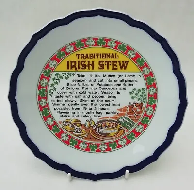 Buy Traditional Irish Stew Recipe Vintage Ceramic Plate 19cm • 10.99£