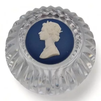 Buy Wedgwood Glass Paperweight Royal Silver Jubilee 1977 • 18.95£