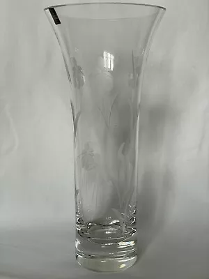Buy Gleneagles Crystal Hand Cut Glass Vase, Fushia, 29cm Tall • 15£