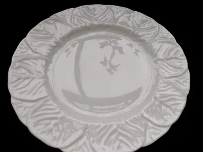 Buy VINTAGE WEDGWOOD WHITE COUNTRYWARE CABBAGE LEAF  22.5cm/8.85  SALAD PLATE  (23f) • 17.50£