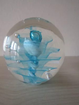 Buy Small Crystal Glass Handmade Paperweight.  5cm • 9.95£