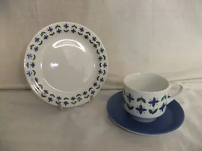 Buy C4 Pottery Midwinter Staffordshire - Roselle - Vintage 1960s Blue Tableware 8H3A • 4.93£