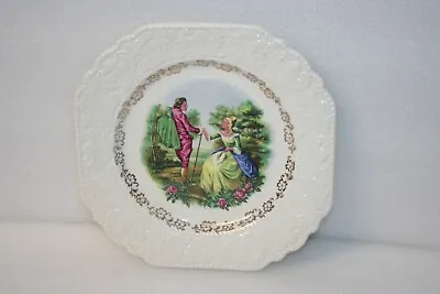 Buy Lord Nelson Pottery England Embossed Plate Scenic Landscape Colonial Couple Vtg • 5.74£