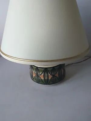 Buy Vintage Mid Century Jersey Pottery Table Lamp 8  Tall Brown And Green  • 24.25£