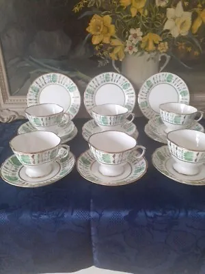 Buy 6  X Hammersley Palmetto Trios (Cup/Saucer/Plate) - For T Goode - Excellent • 132£