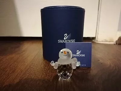 Buy Swarovski Snowman With Blue Snow Balls Coa + Box Super Rare Mint Figurine 624572 • 55£