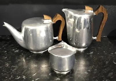 Buy Vintage Tea Set - Picquot Ware - Coffee Pot, Tea Pot, Sugar Bowl • 20£