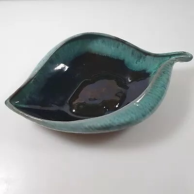 Buy Canuck Evangeline Pottery Leaf Trinket Dish Bowl Canada 10  X 6   • 14£
