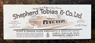 Buy Shepherd Tobias - Glass Merchant - Cricklewood - 1930s Trade Press Cutting R491 • 6£
