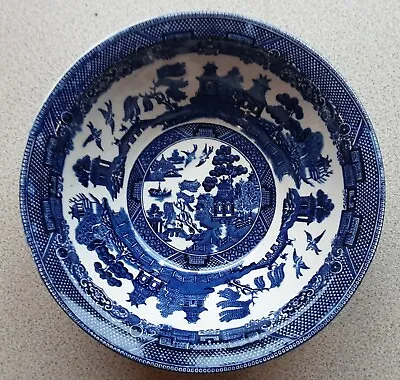 Buy 8  Cereal Bowl BLUE WILLOW Johnson BROTHERS DG Ceramic Pottery  • 4.99£