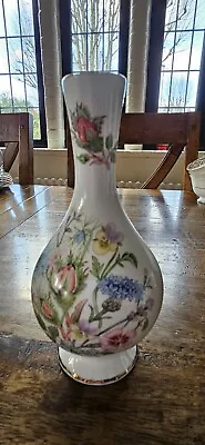 Buy Vintage Small Aynsley  Wild Tudor  Fine Bone China Bud Vase • 8£