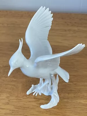 Buy German Bavarian Alka White Porcelain Lapwing Bird Flapping Figurine • 25£