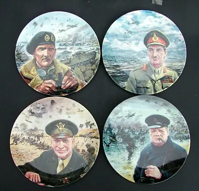 Buy FOUR Royal Doulton Ltd Edition D Day Landing WWII Wall Plate 21cm - All In VGC • 20£