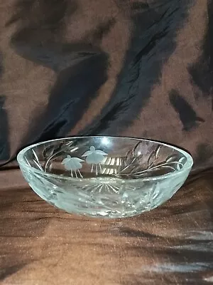 Buy Stuart Crystal Cascade Fuchsia Trinket Dish Bowl Combine Postage On Multiple Win • 6.99£