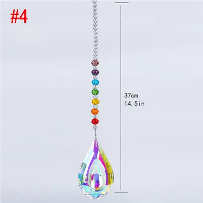 Buy Crystal Glass Ball Prism Suncatcher Drop Rainbow Hanging Window Home Ornament • 3.71£