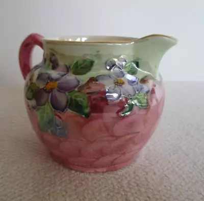 Buy Vintage Maling Pottery Lustre Ware Jug Newcastle On Tyne Pink & Floral Ex Cond • 9.99£