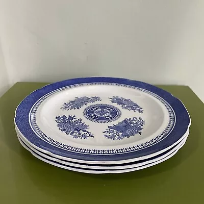 Buy COPELAND SPODE Blue Fitzhugh Dinner Plates Old Mark 10-1/4 Set 3 • 42.36£