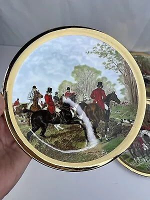Buy 4x Bone China J.F Herring The Famous Hunting Scenes 1795 - 1865 Collector Plates • 28.05£