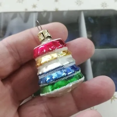 Buy Mercury Glass Mini Bell Christmas Tree Ornament Czech • 8.53£