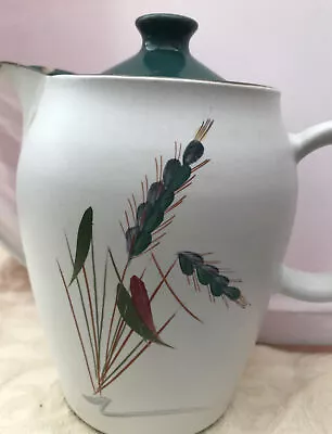 Buy Vintage Denby Stoneware Green Wheat Coffee/ Tea Pot • 12£