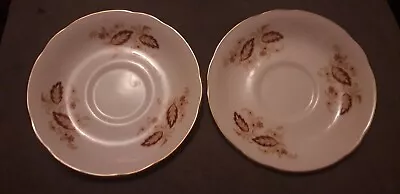 Buy Royal Osbourne Queen Anne Pattern Fine Bone China Two Teasaucers • 5£