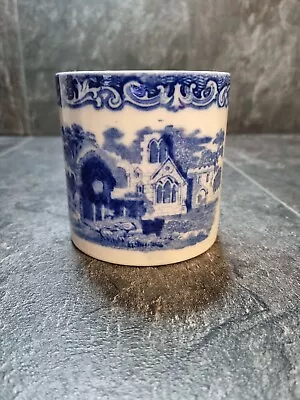 Buy Antique George Jones & Sons Blue & White Preserve Pot Abbey 1790  • 18£