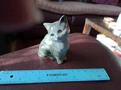 Buy Beswick England Ceramic Grey Cat Collectable Vintage Figure 7.5cm Tall • 7.50£
