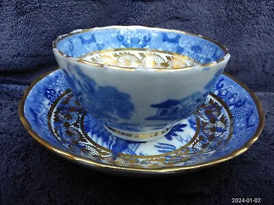 Buy Antique (VGC+) Miles Mason English Porcelain China Chinoiserie Tea Bowl & Saucer • 40£