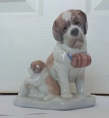 Buy Lladro - St Bernard With Puppy Dog - 8170 - Retired - • 110£