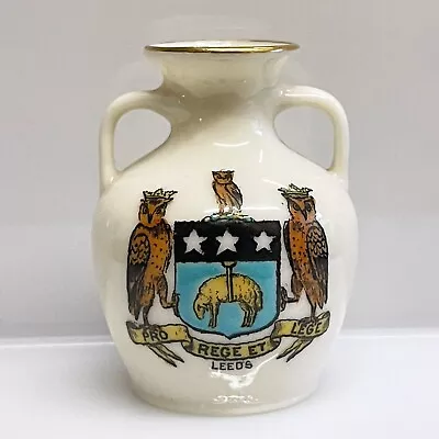 Buy Vintage W.h. Goss Crested China - Model Of Portland Vase - Leeds Crest • 12£