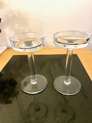 Buy John Lewis Glass Candle Holders - Set Of 2 - Perfect Condition • 25£