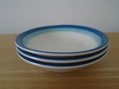 Buy 3 Barratts Of Staffordshire Blue Concentric Rings 13cm Fruit Or Dessert Bowls • 4£