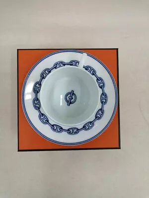 Buy HERMES Chaine D’ancre Cup And Saucer Blue White Dinnerware Coffee 1 Set #2033D • 144.43£