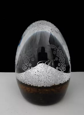 Buy Vintage Caithness Glass Paperweight. Personalised. CUG. Egg Shaped. 'Cascade.' • 12£