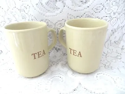 Buy Retro Utility Stoneware Tea Mugs Staffordshire Tableware  England Unused • 6£