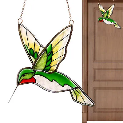 Buy Hummingbird Suncatchers Acrylic Glass Ornaments Colored Bird Decor Accessory • 6.19£
