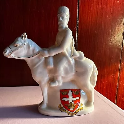 Buy Arcadian Crested China Russian Cossack On Horse (top Of Gun Is Missing) 120mm • 80£