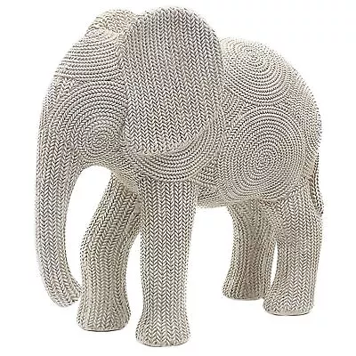 Buy Lesser & Pavey Wicker Weave Beige Elephant Ornament Decoration - Small Or Medium • 16.99£