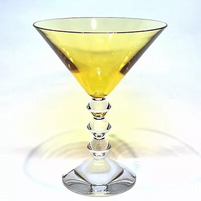 Buy Baccarat Vega Martini Cocktail Glass Yellow Tableware Free Shipping [Used] • 99.22£