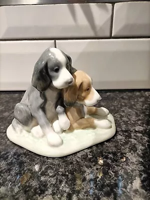 Buy Nao By Lladro 1046 Ornament Of Two Puppies VGC • 25£
