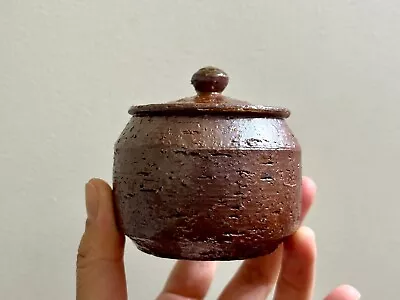 Buy Woodfired Unglazed Pottery Earthenware Small Tea Jar Tea Storage Container 371 • 28.46£
