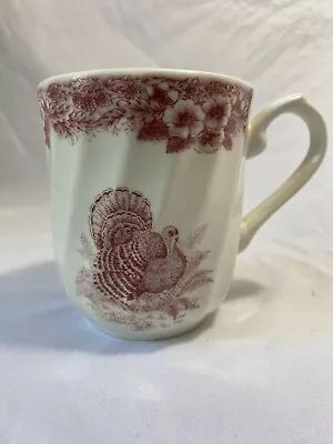 Buy Thanksgiving Turkey Pink Red Mug(s) From Myott Archives  England Excellent • 13.19£